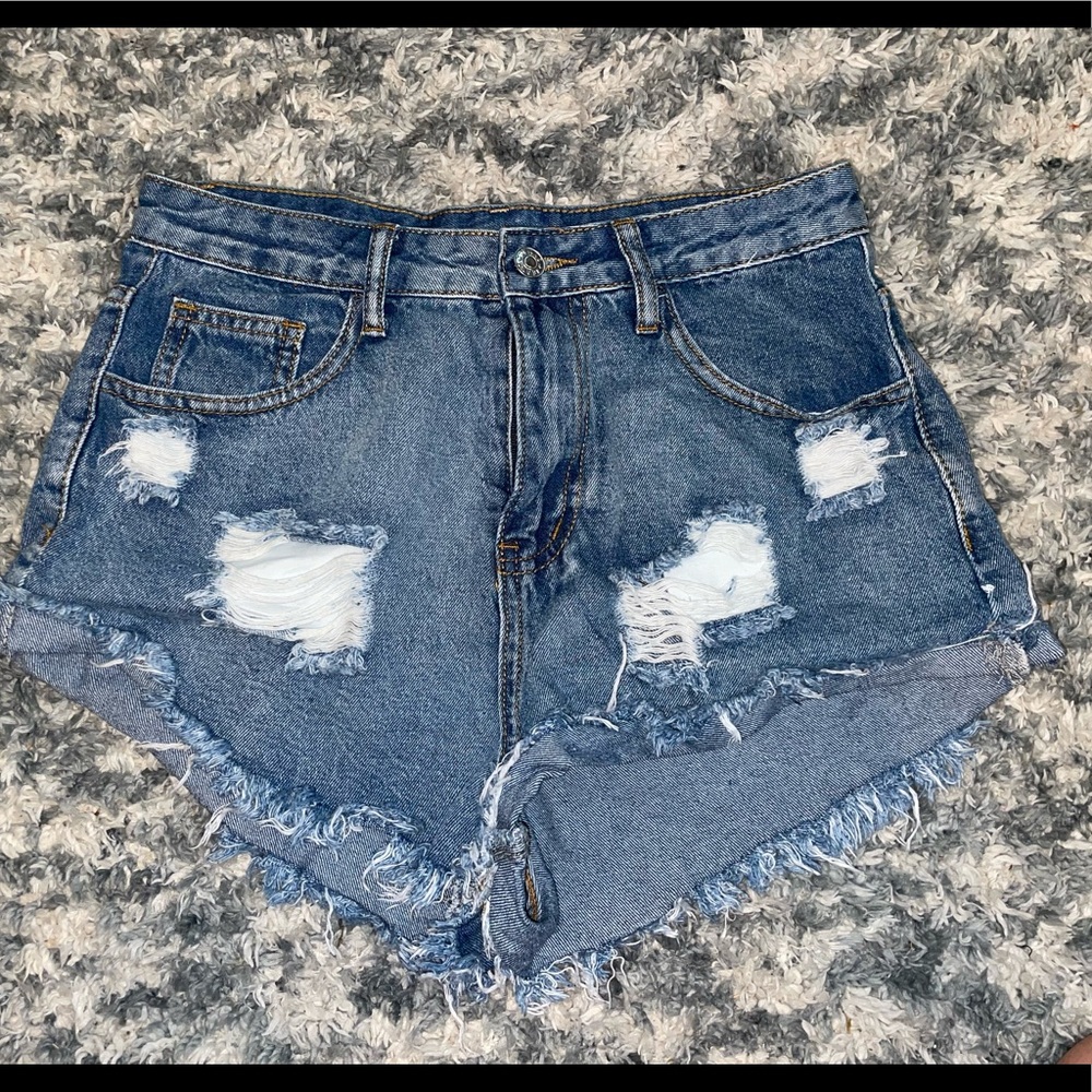Ripped Jean shorts